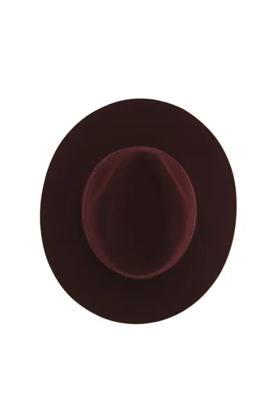 Maison Michel Stitching Detail Pullover Hat In Brown