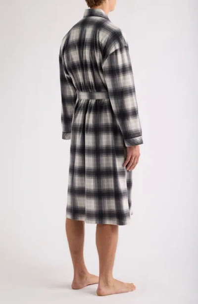 Majestic International Textured Microfleece Kimono Robe In Multi