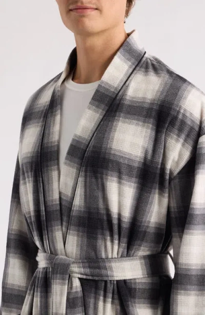 Majestic International Textured Microfleece Kimono Robe In Multi