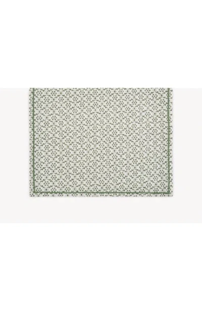 Matouk Laksha Linen Tablecloth In Clover