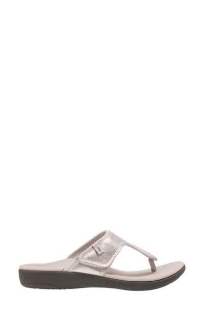 Revitalign Coco Flip Flop In Silver