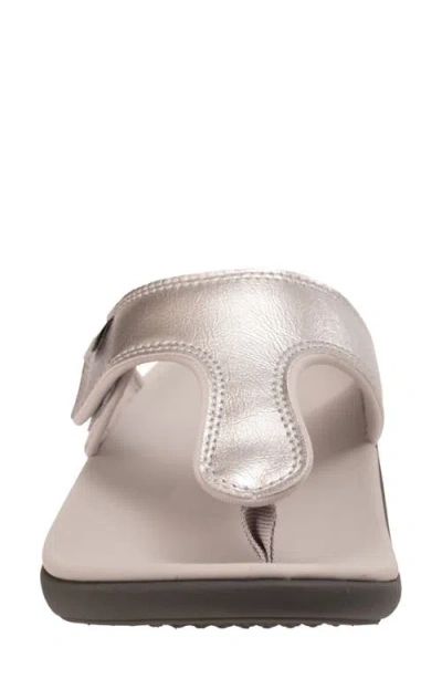 Revitalign Coco Flip Flop In Silver