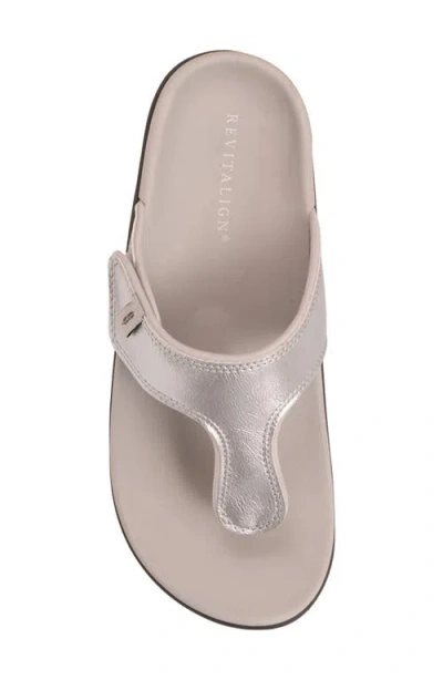 Revitalign Coco Flip Flop In Silver