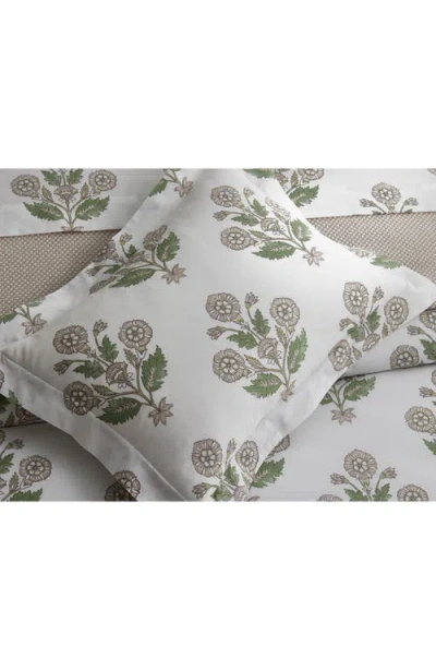 Matouk Dalila Fitted Sheet In Mineral Blue