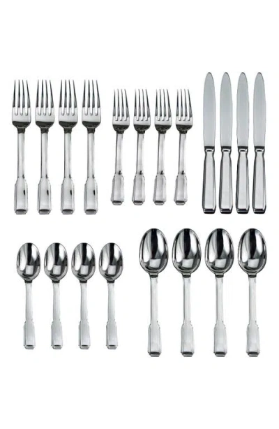 Ricci Argentieri Art Deco 20-piece Flatware Set In Silver