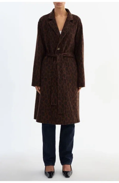 Lamarque Katie | Reversible Wool Coat In Leopard