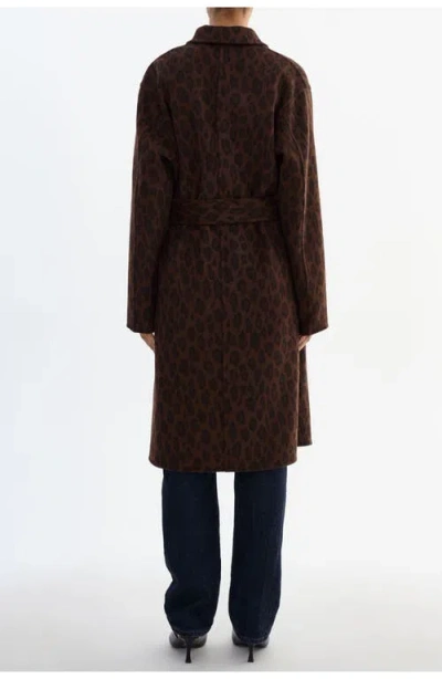 Lamarque Katie | Reversible Wool Coat In Leopard