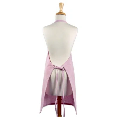 Dii Chambray Chef Apron Rose In Pink
