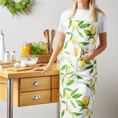 Dii Lemon Bliss Printed Chef Apron In Lemon Bliss
