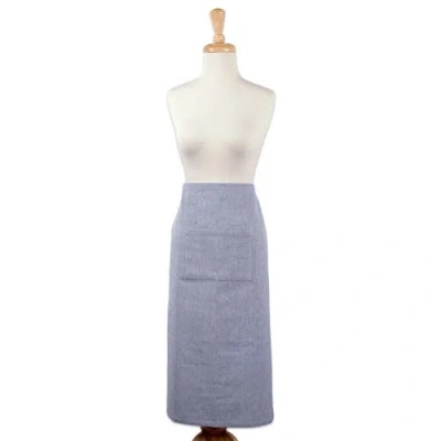 Dii Bistro Chambray Apron Blue In Blue