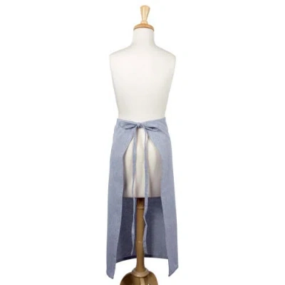 Dii Bistro Chambray Apron Blue In Blue