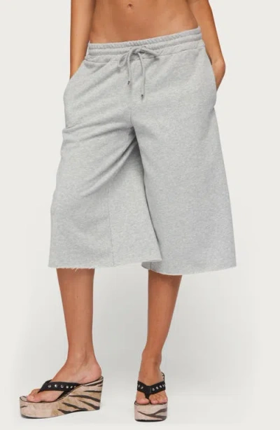 Edikted Amika Oversized Bermuda Shorts In Gray