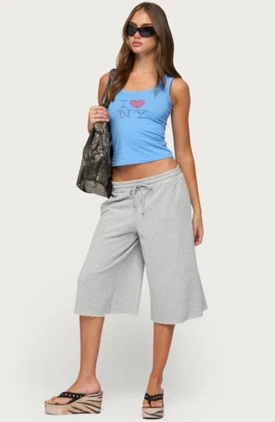 Edikted Amika Oversized Bermuda Shorts In Gray