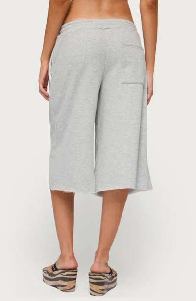 Edikted Amika Oversized Bermuda Shorts In Gray