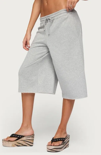Edikted Amika Oversized Bermuda Shorts In Gray