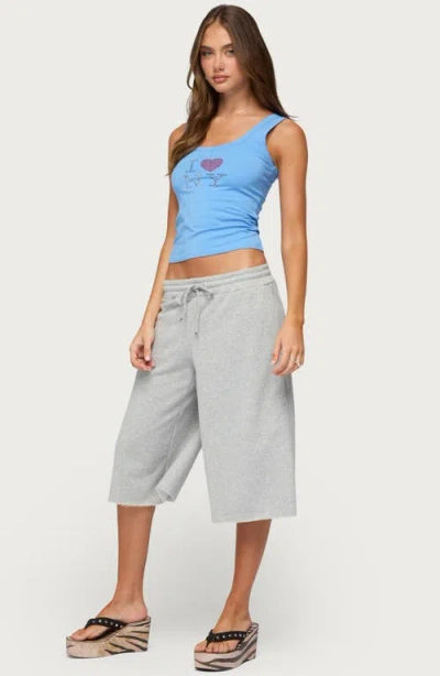 Edikted Amika Oversized Bermuda Shorts In Gray