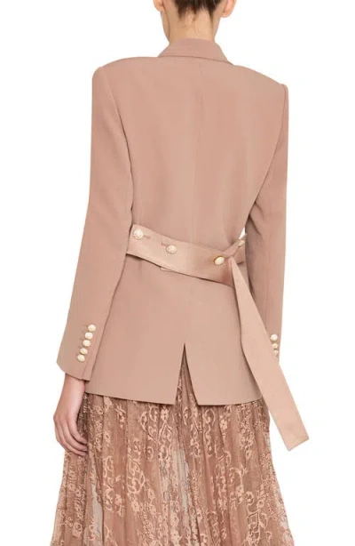 Kobi Halperin Dylan Peak Lapel Jacket In Brown