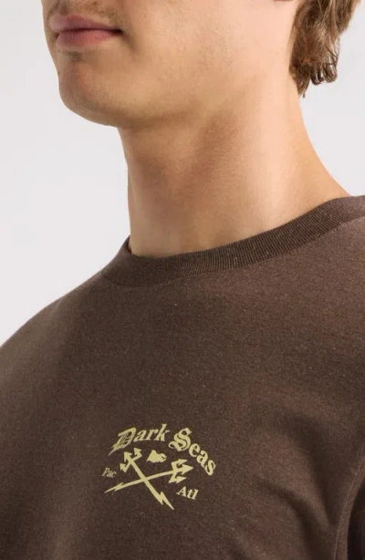 Dark Seas Avalon Graphic T-shirt In Brown