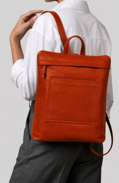 Écotorie Ecotorie Willow Leather Backpack In Rust