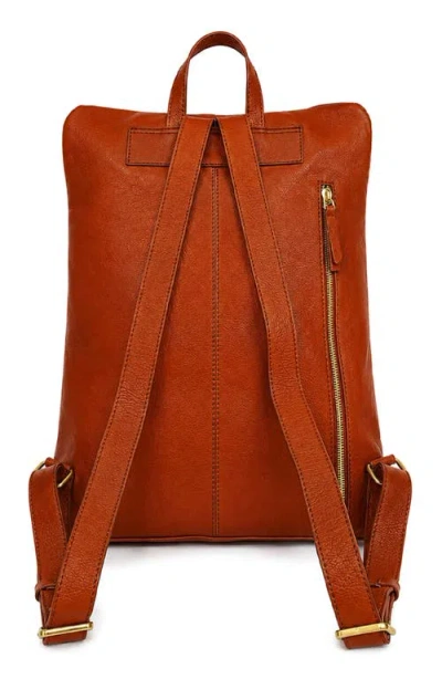 Écotorie Ecotorie Willow Leather Backpack In Rust