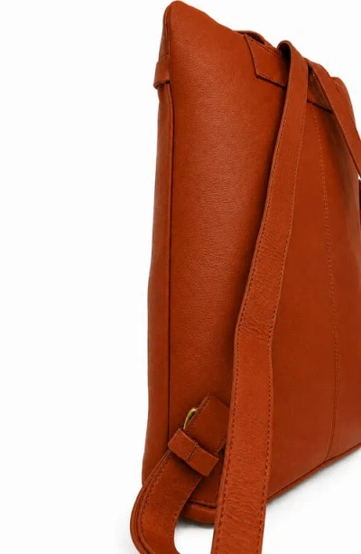 Écotorie Ecotorie Willow Leather Backpack In Rust