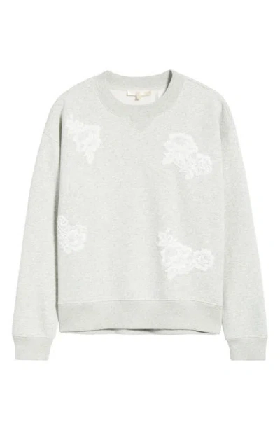 Loveshackfancy Havenleigh Sweatshirt Silver Fog Heather In Multi