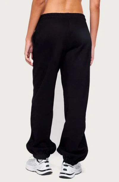 Edikted Raely Oversized Sweatpants In Black