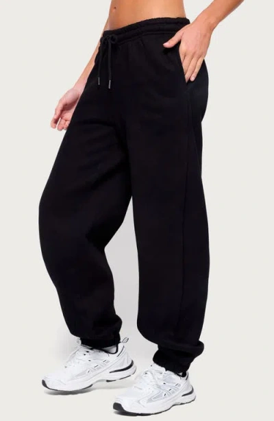 Edikted Raely Oversized Sweatpants In Black