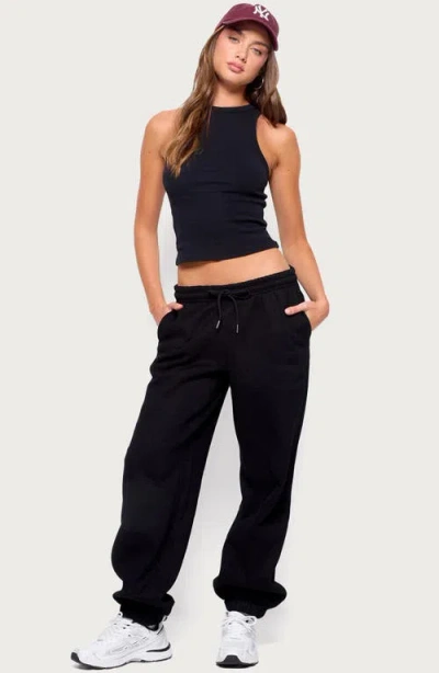 Edikted Raely Oversized Sweatpants In Black