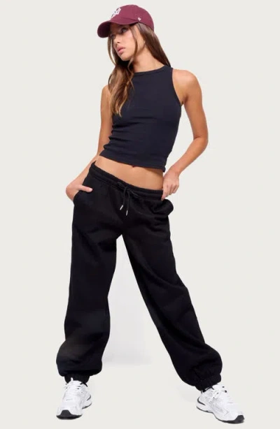Edikted Raely Oversized Sweatpants In Black