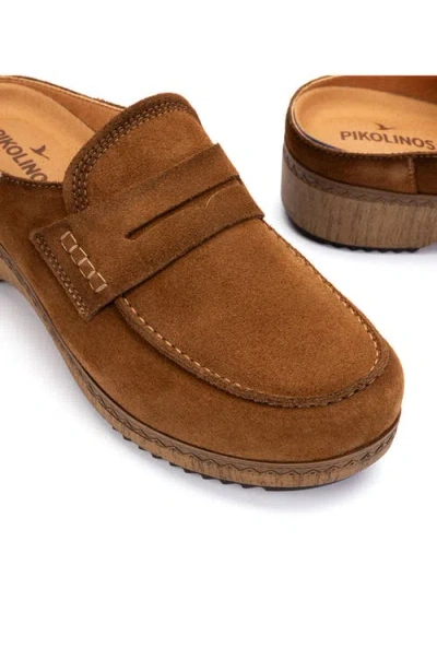 Pikolinos Granada Leather Mule In Brandy