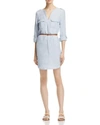 JOIE RATHANA BELTED MILITARY SHIRT DRESS,1065-30666C
