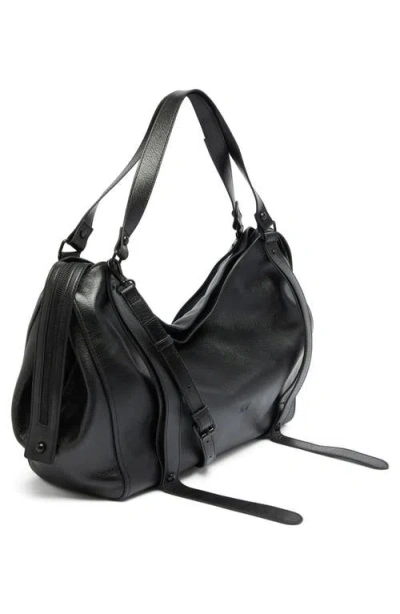 Diesel ® D-one Top Handle Leather Bag In Black