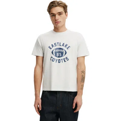 Cotton On Fitted Graphic T-shirt In White