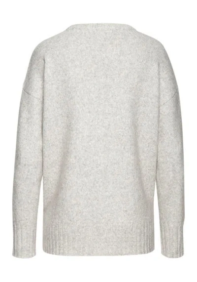 Lascana Oversized Basic Sweater In Silver