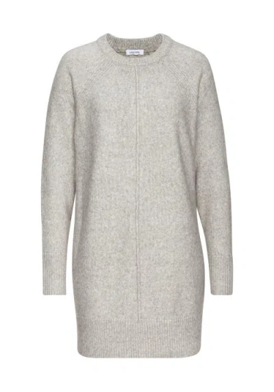 Lascana Basic Tunic Sweater In Grey Heather