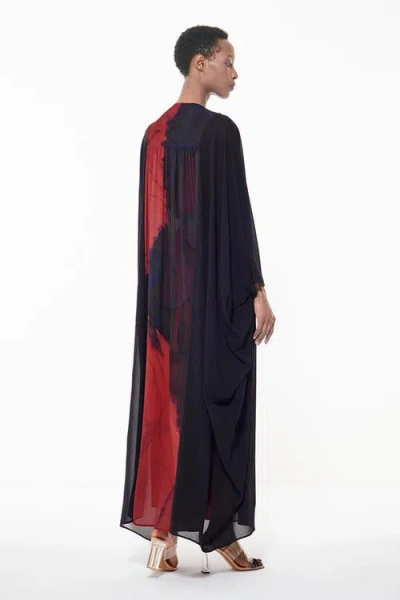 Leem Belted Printed Kaftan In Multicolor