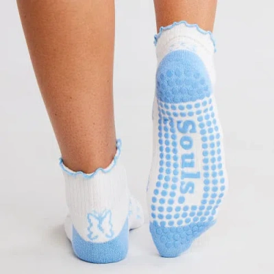 Souls. Flutter By Grip Socks In White