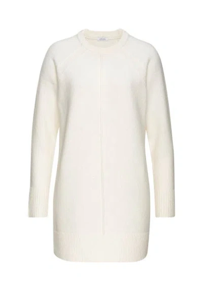 Lascana Basic Tunic Sweater In Ivory