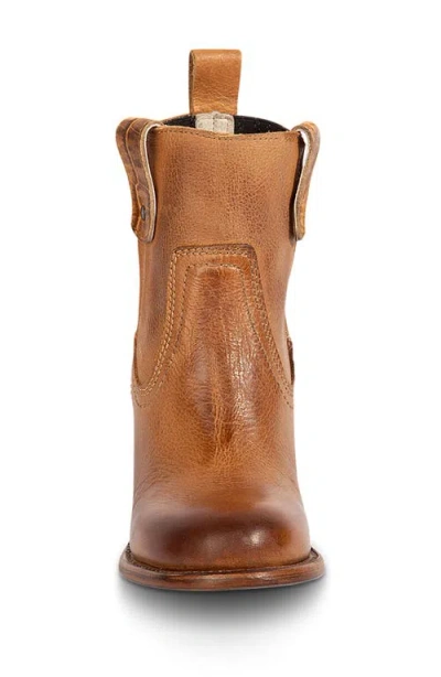 Freebird Bowin Leather Bootie In Tan Croco Multi