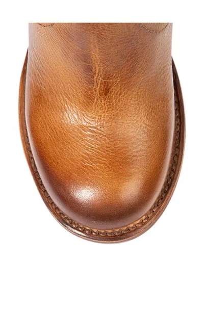 Freebird Bowin Leather Bootie In Tan Croco Multi