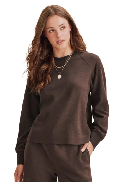 Splendid Winslow Raglan Sweatshirt In Java Brown