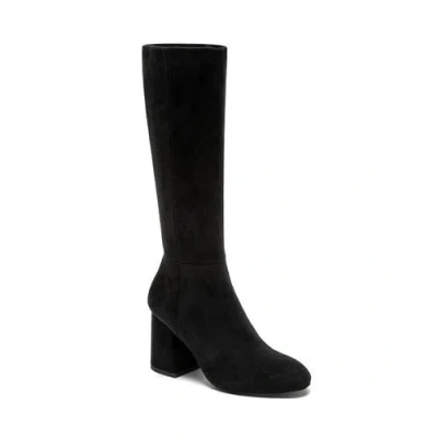 Silent D Dorothy Boot In Black Stretch Suede