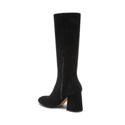 Silent D Dorothy Boot In Black Stretch Suede