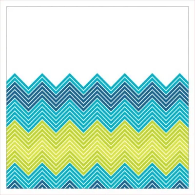 Dii Chevron Assorted Bath Set 14 Piece In Blue