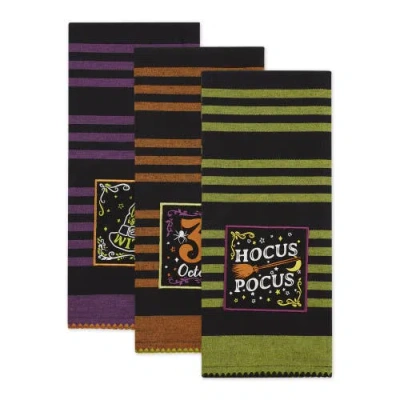 Dii Witchful Thinking Embellished Dishtowel Set/3 In Witchful Thinking