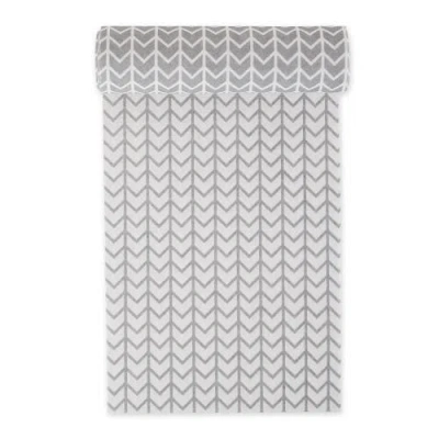 Dii Herringbone Print Reusable Shelf Liner Set/2 In Gray