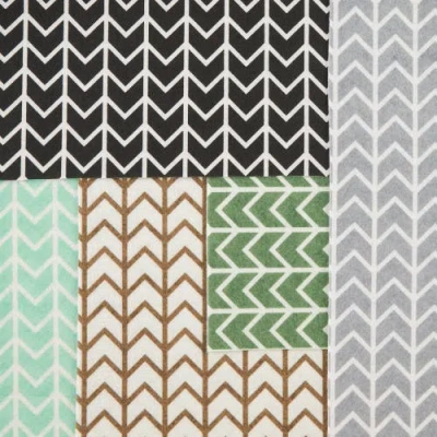 Dii Herringbone Print Reusable Shelf Liner Set/2 In Gray