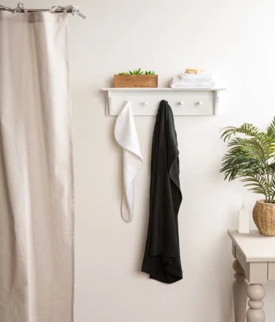 Dii Plus Size Shower Wrap Black In Black