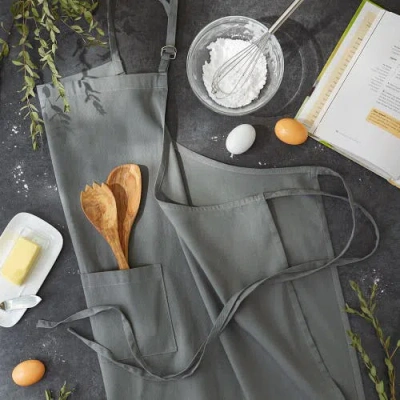 Dii Chef Solid X-large Apron In Gray
